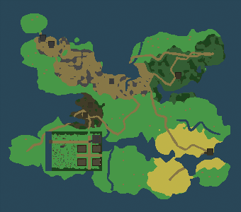 The world map of Darkan